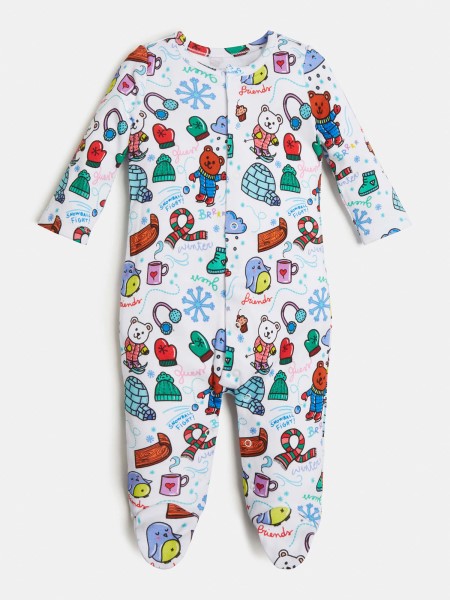 Kitalálni Többszínű Minta Az Egész Nyomtatási Romper