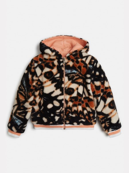 Műszőrme Megfordítható Bomber Többszínű Minta Találgatás