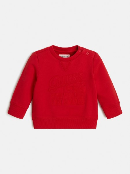 Legénységi Nyakú Pulóver Hiszem Piros