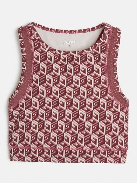 Piros Guess Front Logó Aktív Felső