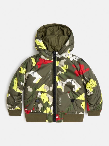 Zöld Több Csuklyás Megfordítható Puffer Tip