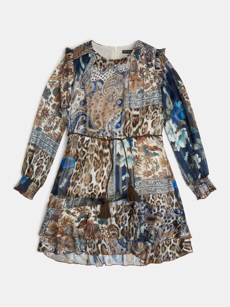 Az Egész Nyomtatott Ruha Hiszem, Kék Multi