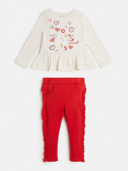 Póló és Nadrág Szett Hiszem Fehér