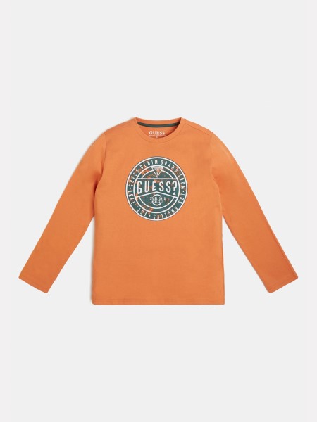 Narancssárga Tipp Elöl Mintás Póló