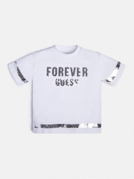 Fehér Flitterekkel Elöl Logós Póló