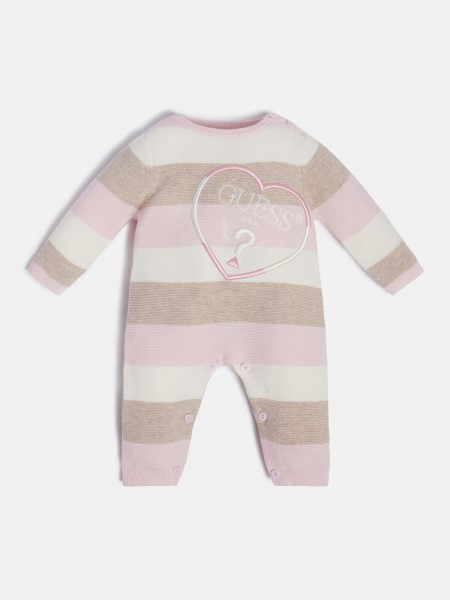 Hiszem Csíkos Romper Multi Pink