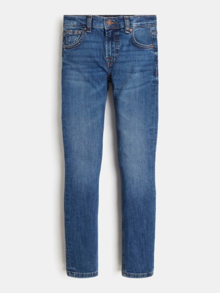 Divatos Kék Sejt Skinny Fit Farmer Nadrág