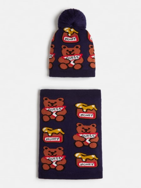 Kék Multi Tippsapka és Nyakmelegítő Szett