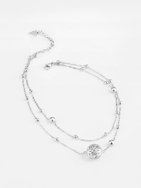 Ezüst Guess 4g Logós Boule' Nyaklánc