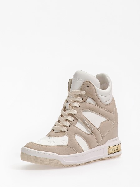 Fehér Guess Wedge Lisa Tornacipő