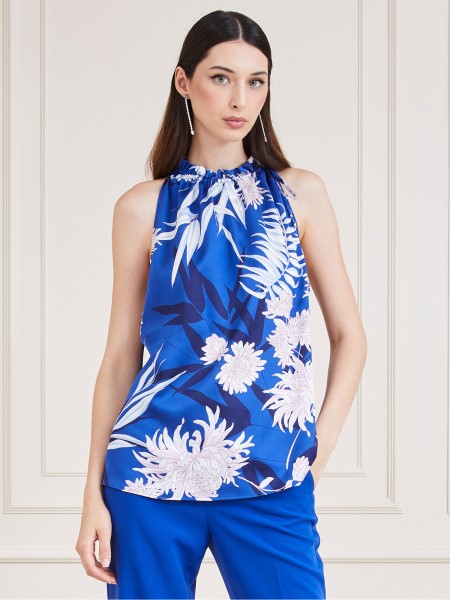 Hiszem, Kék Multi Marciano Az Egész Nyomtatott Felső