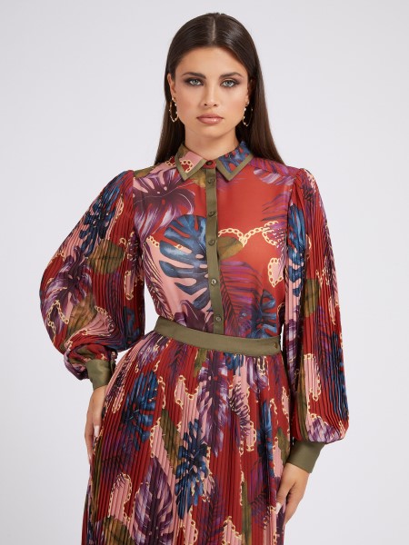 Hiszem, Az Egész Nyomtatott Ing Virágos Fantázia