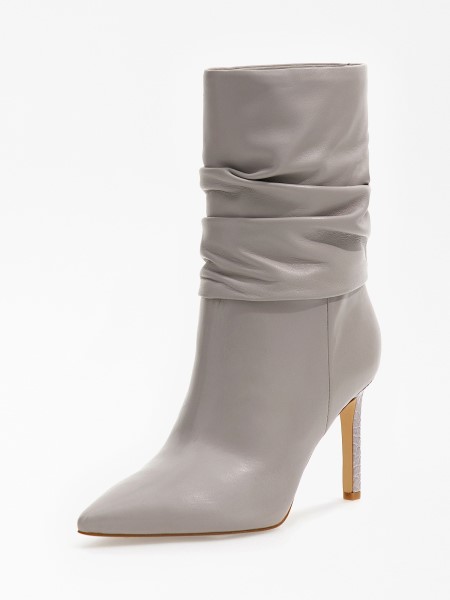 Szürke Több Valódi Bőr Dabbi Bokacsizma Hiszem