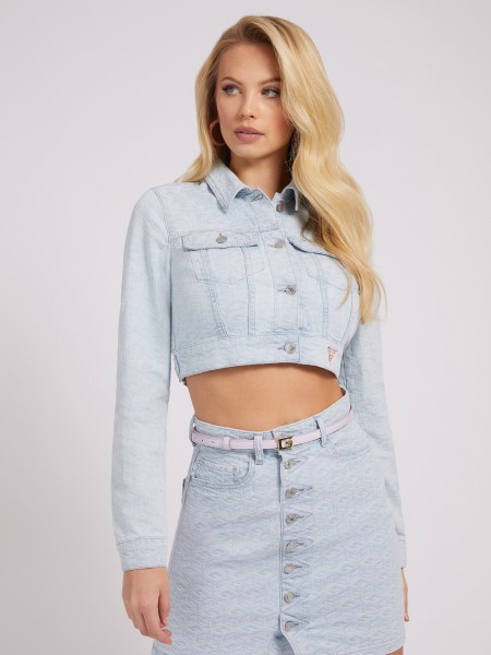 Kék Tipp Az Egész Logós Farmer Dzseki