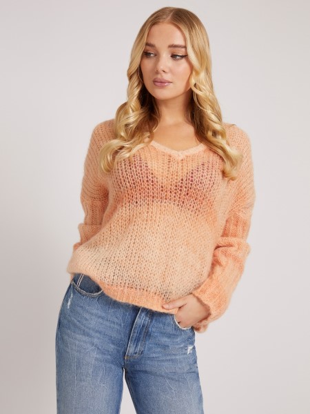 Gondolom Narancssárga Gyapjúkeverék Pulóver