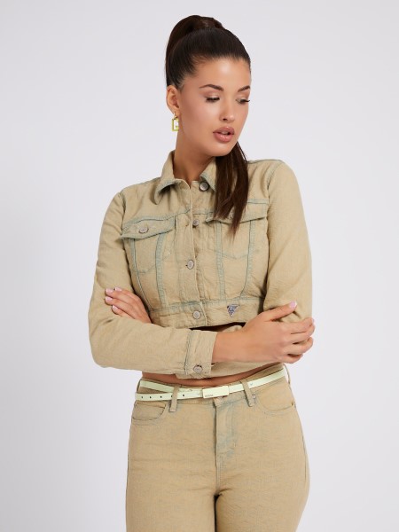 Sárga Tipp Az Egész Logós Farmer Dzseki