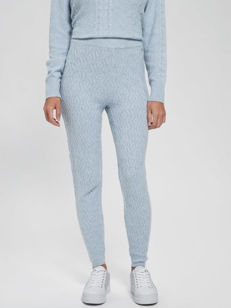 Kék Kábelek Pulóver Leggings Hiszem