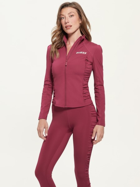 Hiszem, Lila Drapírozott Részletek Aktív Felső