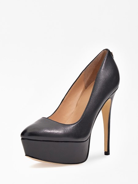 Fekete Tipp Valódi Bőr Cador Udvari Cipő