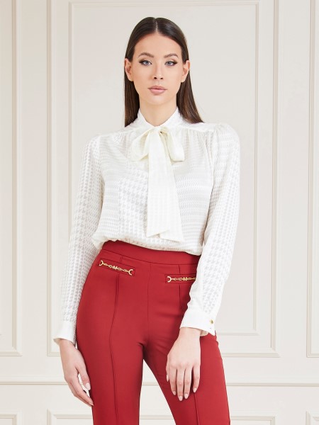 Hiszem, Fehér Marciano Masnis Galléros Blúz