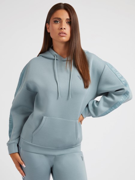 Zöld Tipp Kapucnis Pulóver