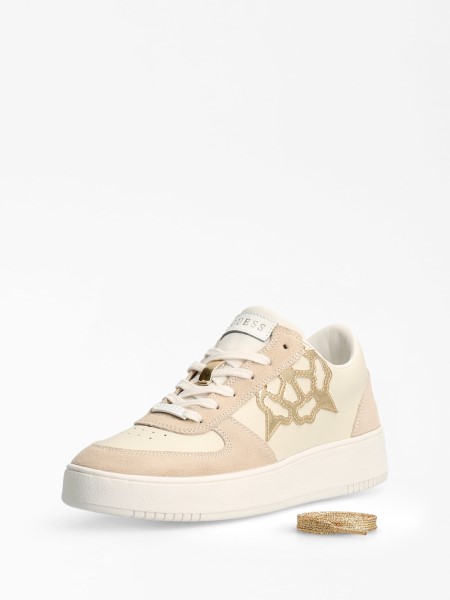 Fehér Sidny Valódi Bőr Tornacipő Tipp