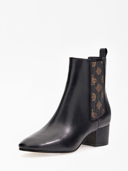 Barna Guess Safia 4g Bazsarózsa Logós Alacsony Csizma