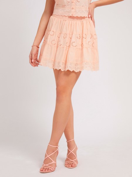 Hiszem Fűzőlyuk Részletek Szoknya Sötét Rózsaszín