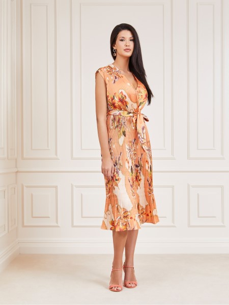 Hiszem, Marciano Egész Nyomtatott Ruha Narancs