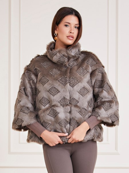 Marciano Műszőrme Kabát Hiszem Barna