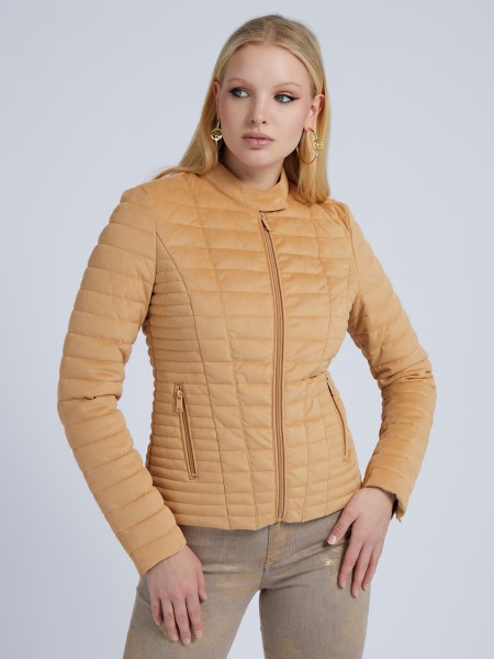 Bézs Művelúr Puffer Tipp