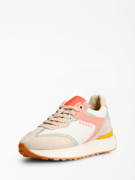 Multi Pink Luchia Vegyes Bőr Futócipő Tipp