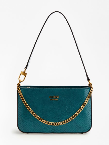 Hiszem Katey Python Nyomtatott Válltáska Kék