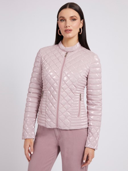 Rózsaszín Steppelt Bélelt Kabát Hiszem