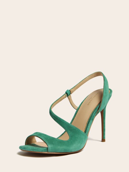 Zöld Guess Marciano Velúr Szandál