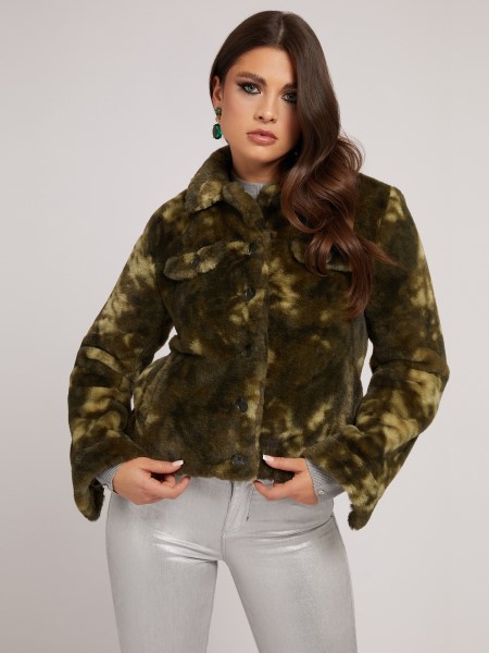 Hiszem, Műszőrme Kabát Zöld