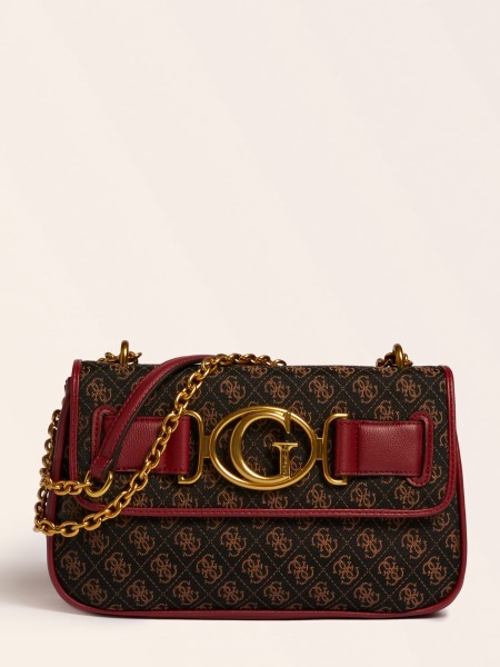 Hiszem Sötétvörös Aileen 4g Logós Crossbody Táska