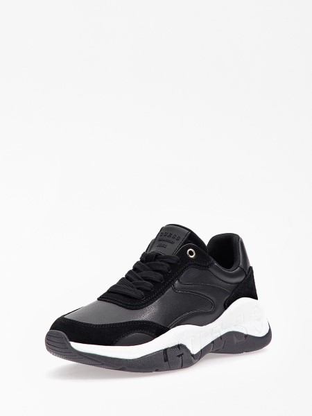 Kinlee Velúrbetétes Futócipő Fekete Tipp