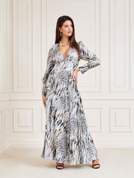 Fehér Multi Marciano All Over Print Maxi Ruha Hiszem