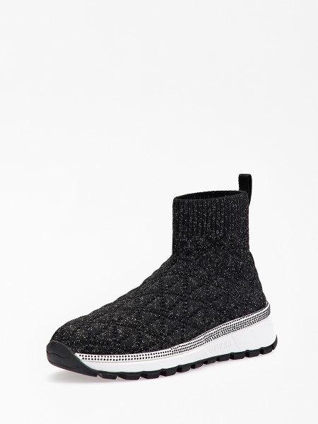 Kötött Zyla Magas Szárú Cipők Hiszem Fekete