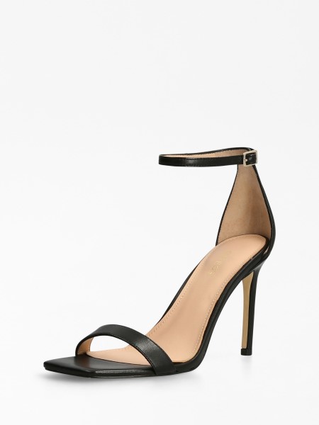 Devon Valódi Bőr Szandál Fekete Hiszem