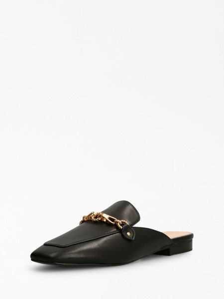 Marisa Bőr Keverék Sabot Fekete Hiszem