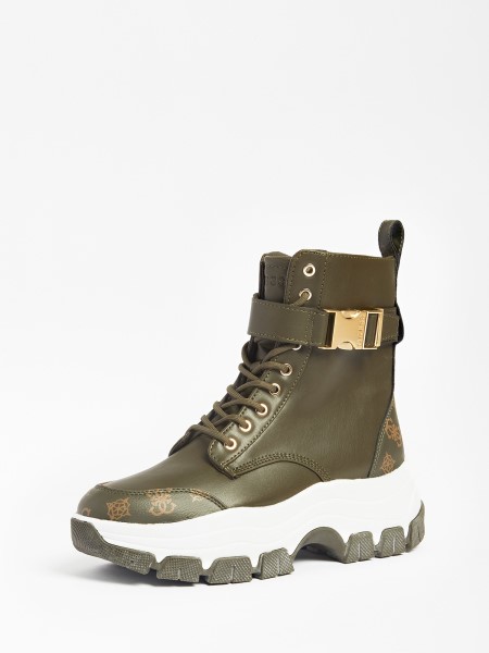 Hiszem Zöld Csatos Bikerz Magasszárú Futócipő