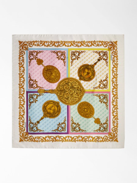 Barokk Nyomat Foulard Fehér Tipp