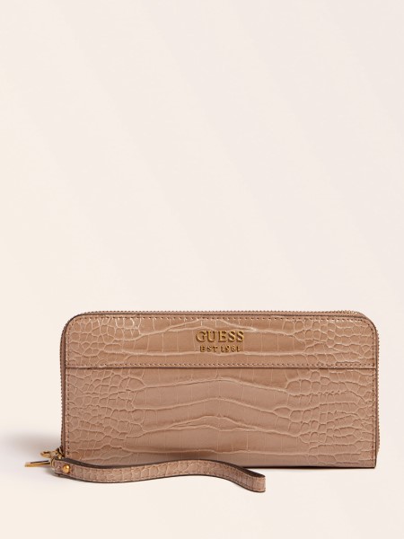 Krém Katey Croc Print Maxi Pénztárca Tipp