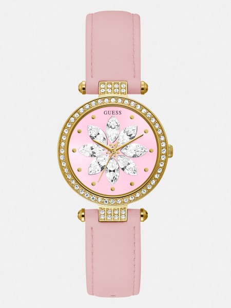 Ezüst Bőr Analóg óra Tipp