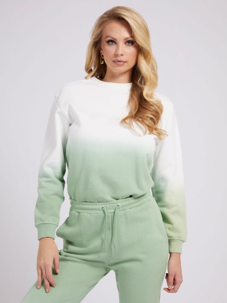 Hiszem, Zöld Több Színű Gradiens Pulóver