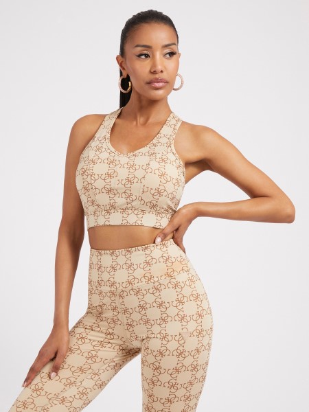 Hiszem Az Egész Logó Aktív Melltartó Bézs