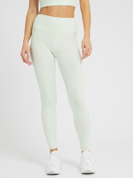 Világoszöld Tipp Az Egész Jacquard Logós Leggings