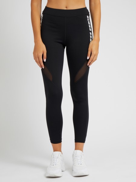 Fekete Oldalán Logó Legging Tip